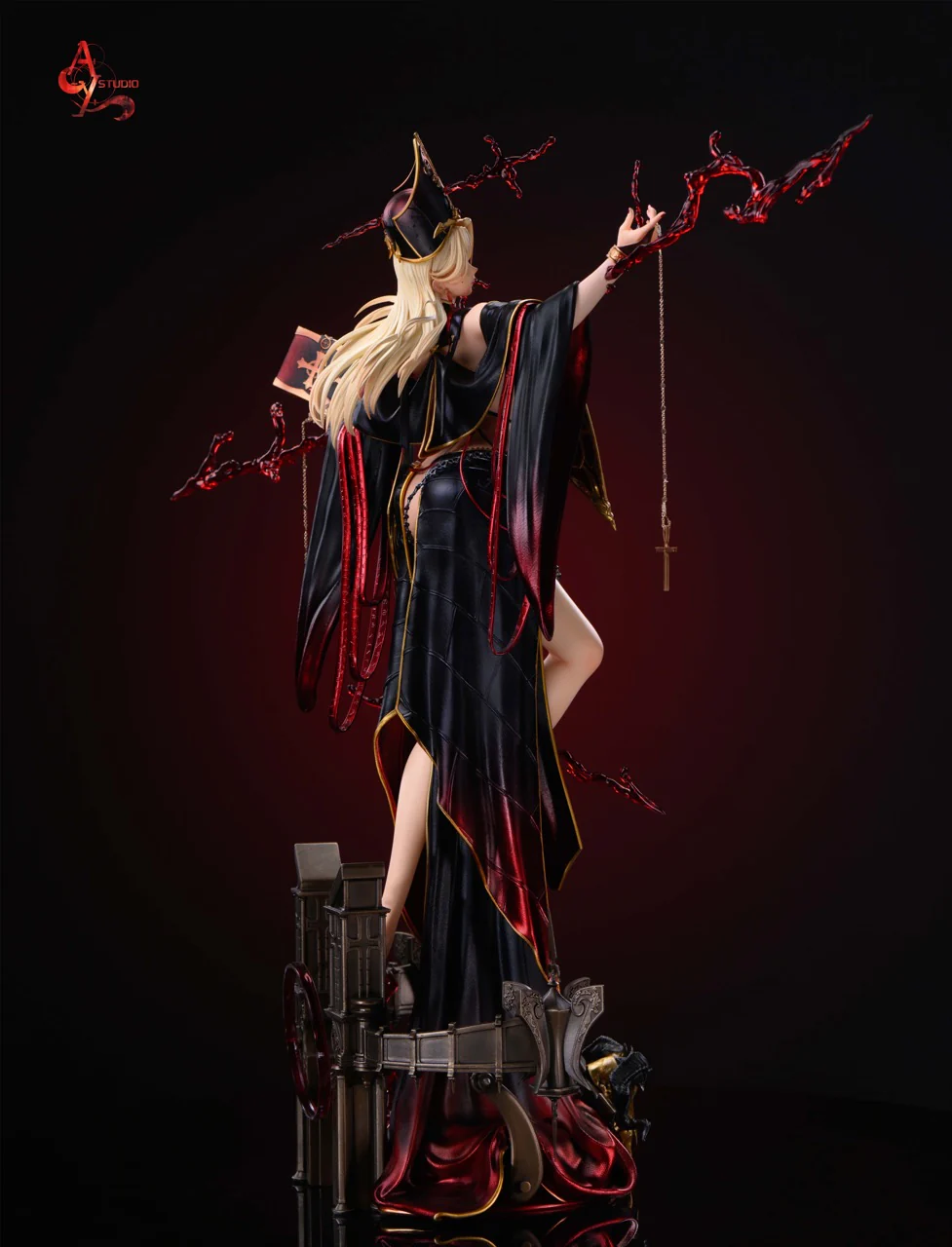 ACY Studio Dark Vatican Pope Resin Statue - Image 10