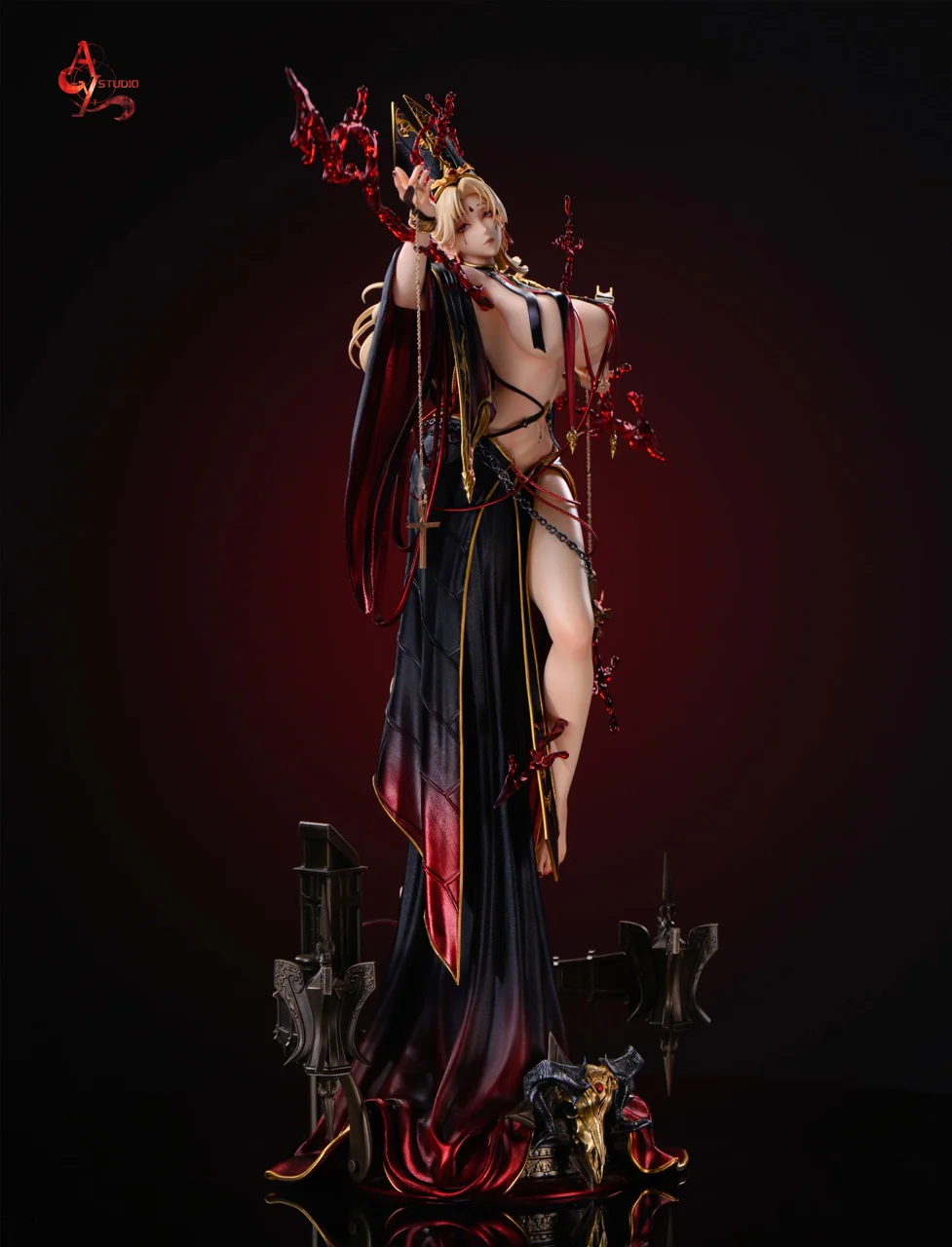 ACY Studio Dark Vatican Pope Resin Statue - Image 4