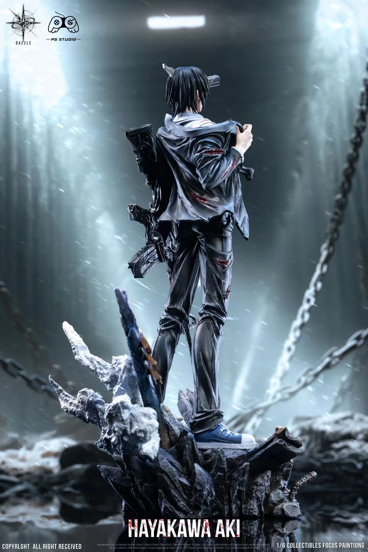 Chainsaw Man Dazzle x PG Studio Hayakawa Aki Resin Statue - Image 3