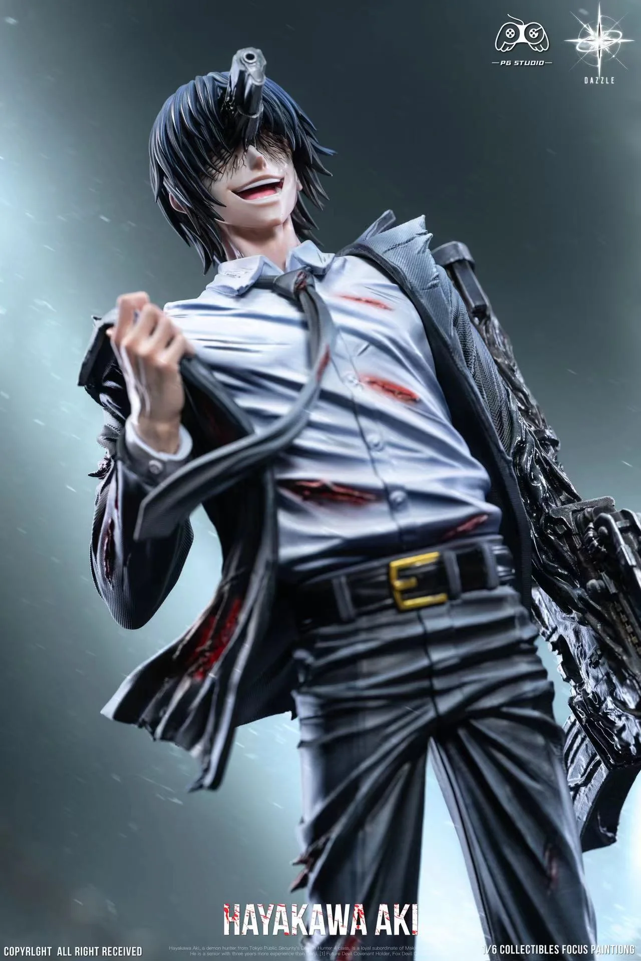 Chainsaw Man Dazzle x PG Studio Hayakawa Aki Resin Statue - Image 6