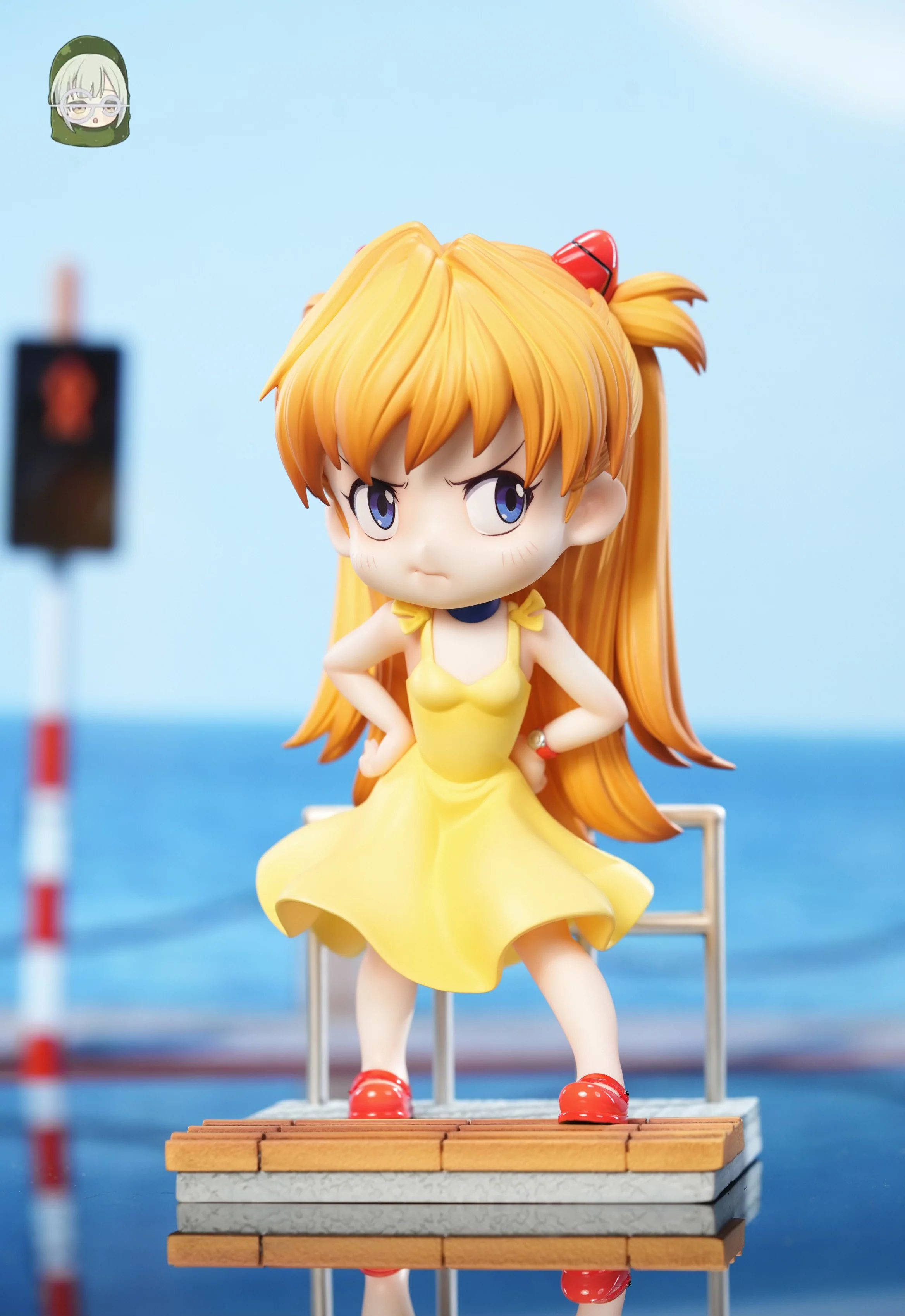 Chainsaw Man x Evangelion Hera Studio Chibi Reze x Chibi Asuka Resin Statue - Image 5