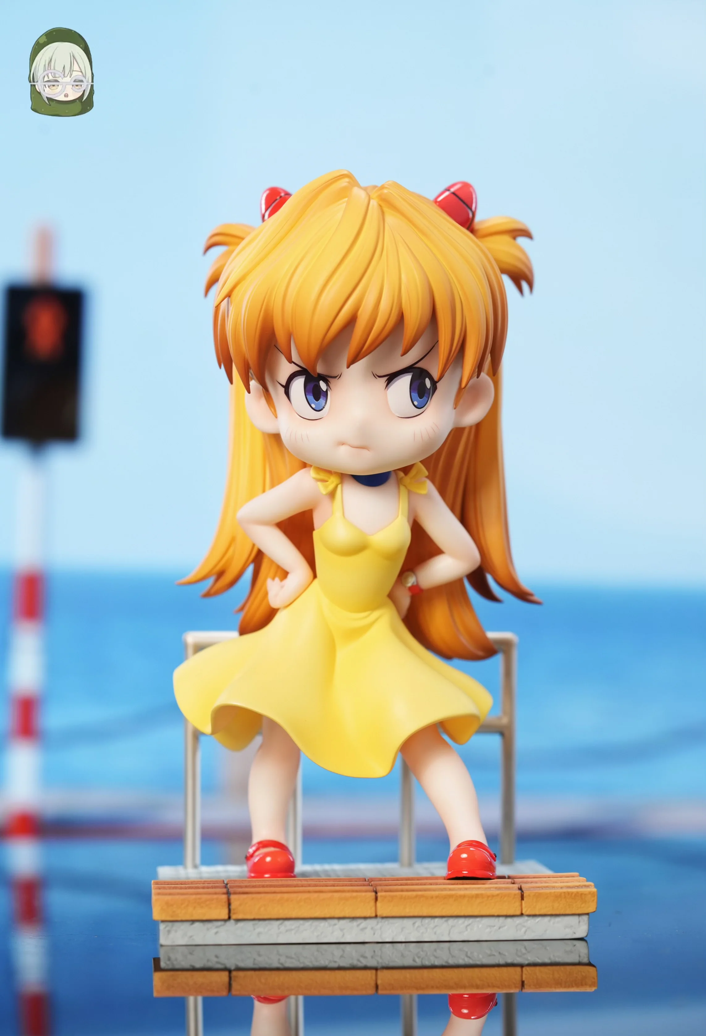Chainsaw Man x Evangelion Hera Studio Chibi Reze x Chibi Asuka Resin Statue - Image 6