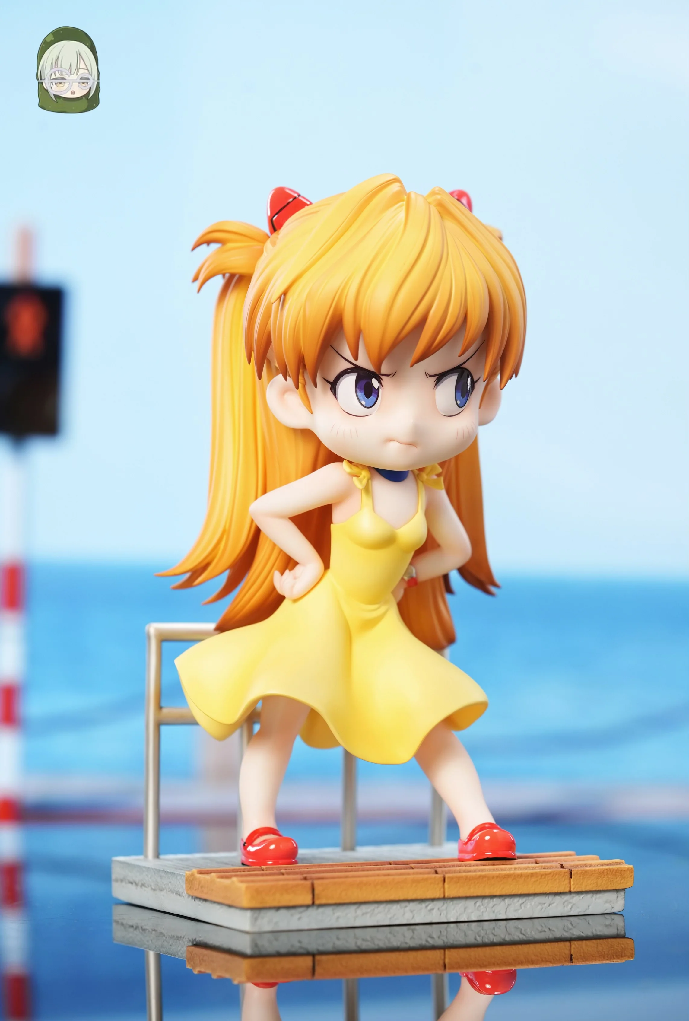 Chainsaw Man x Evangelion Hera Studio Chibi Reze x Chibi Asuka Resin Statue - Image 7