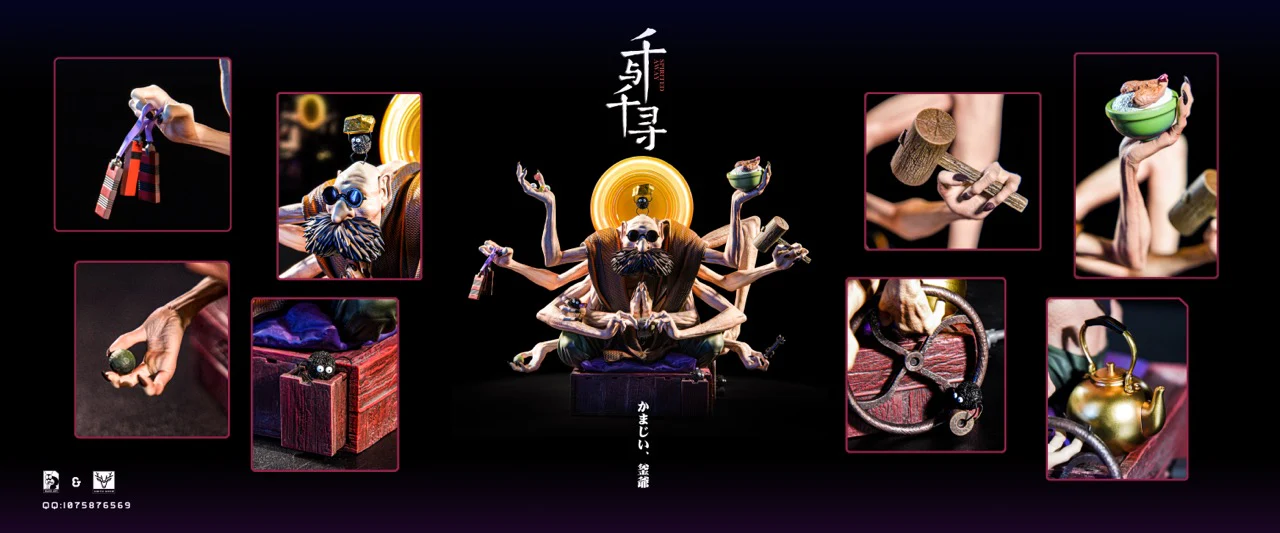 Chihiro no Kamikakushi Black Ant Studio x White Deer Studio Kamaji Resin Statue - Image 5