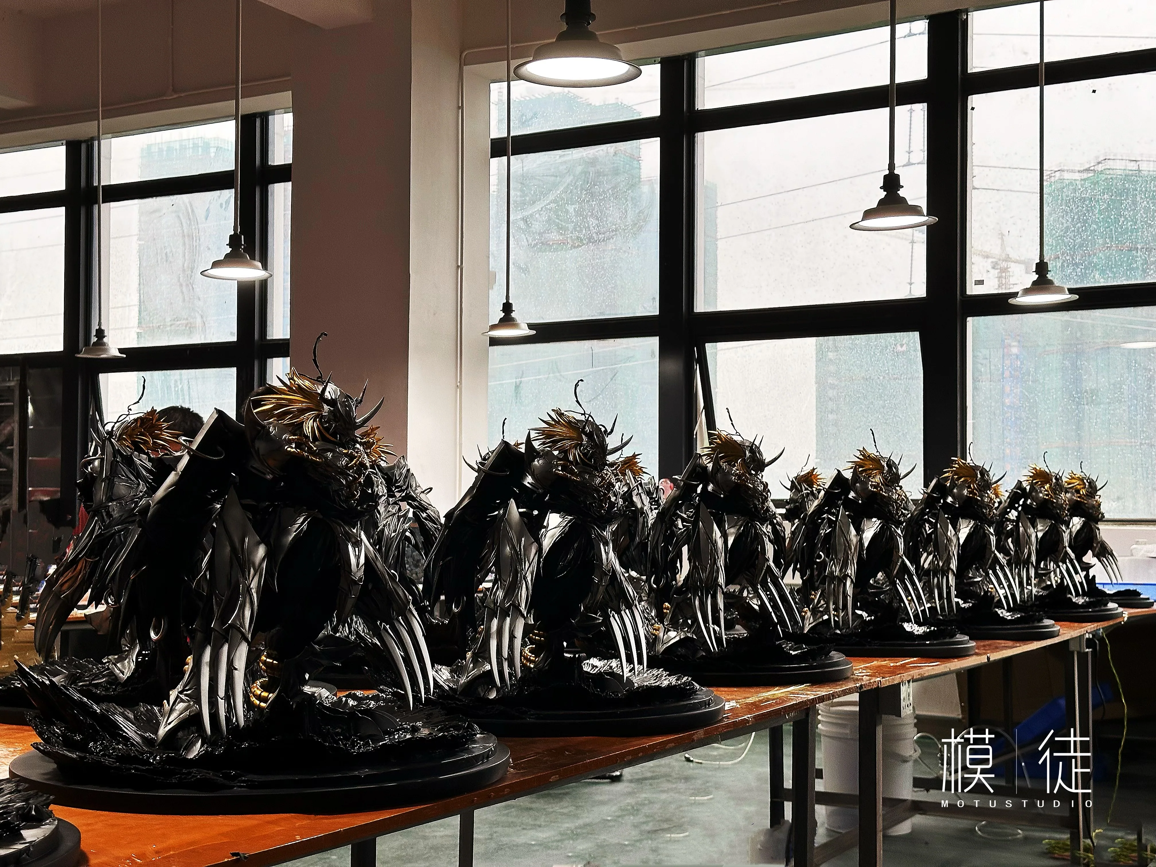 Digimon MOTU Studio Black Wargreymon Resin Statue - Image 4