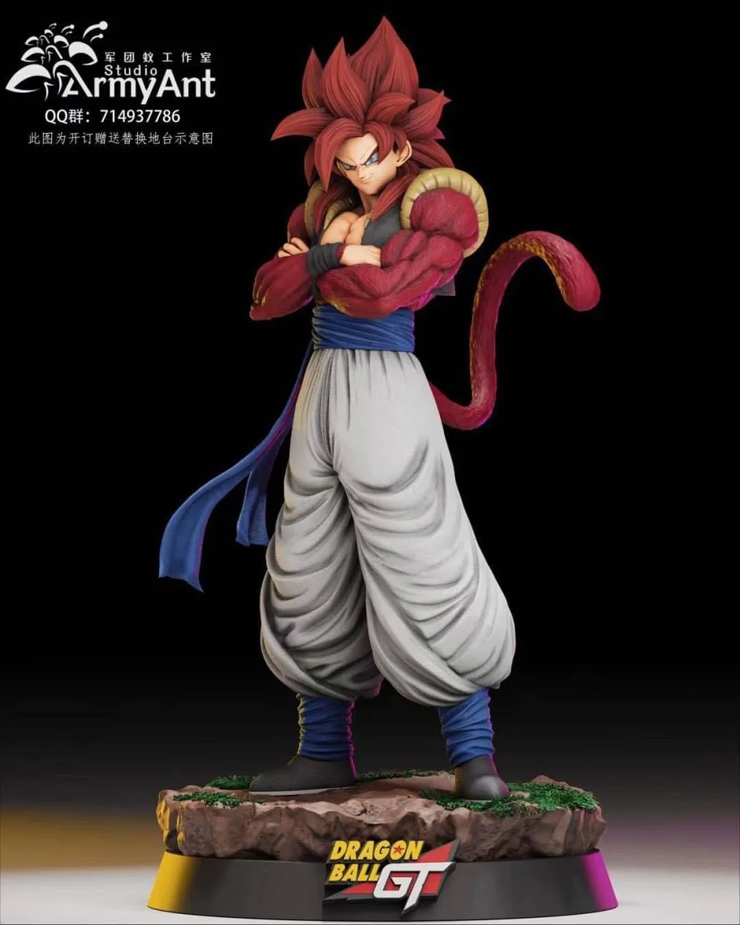 Dragon Ball ArmyAnt Studio Gogeta SSJ4 Resin Statue - Image 13