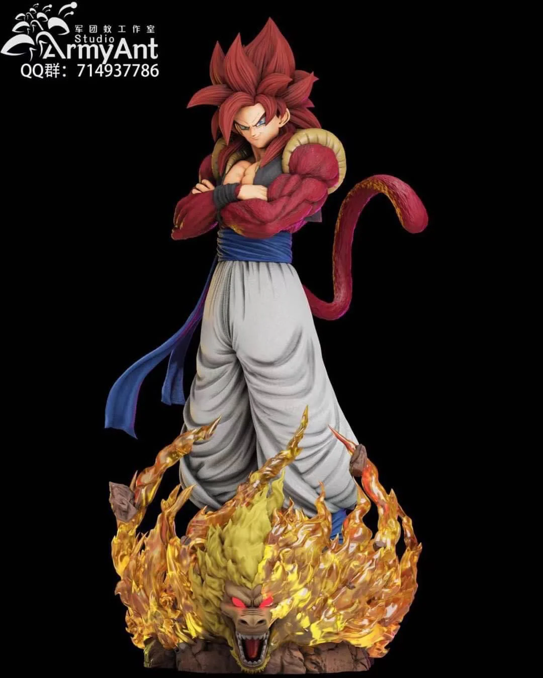 Dragon Ball ArmyAnt Studio Gogeta SSJ4 Resin Statue - Image 9