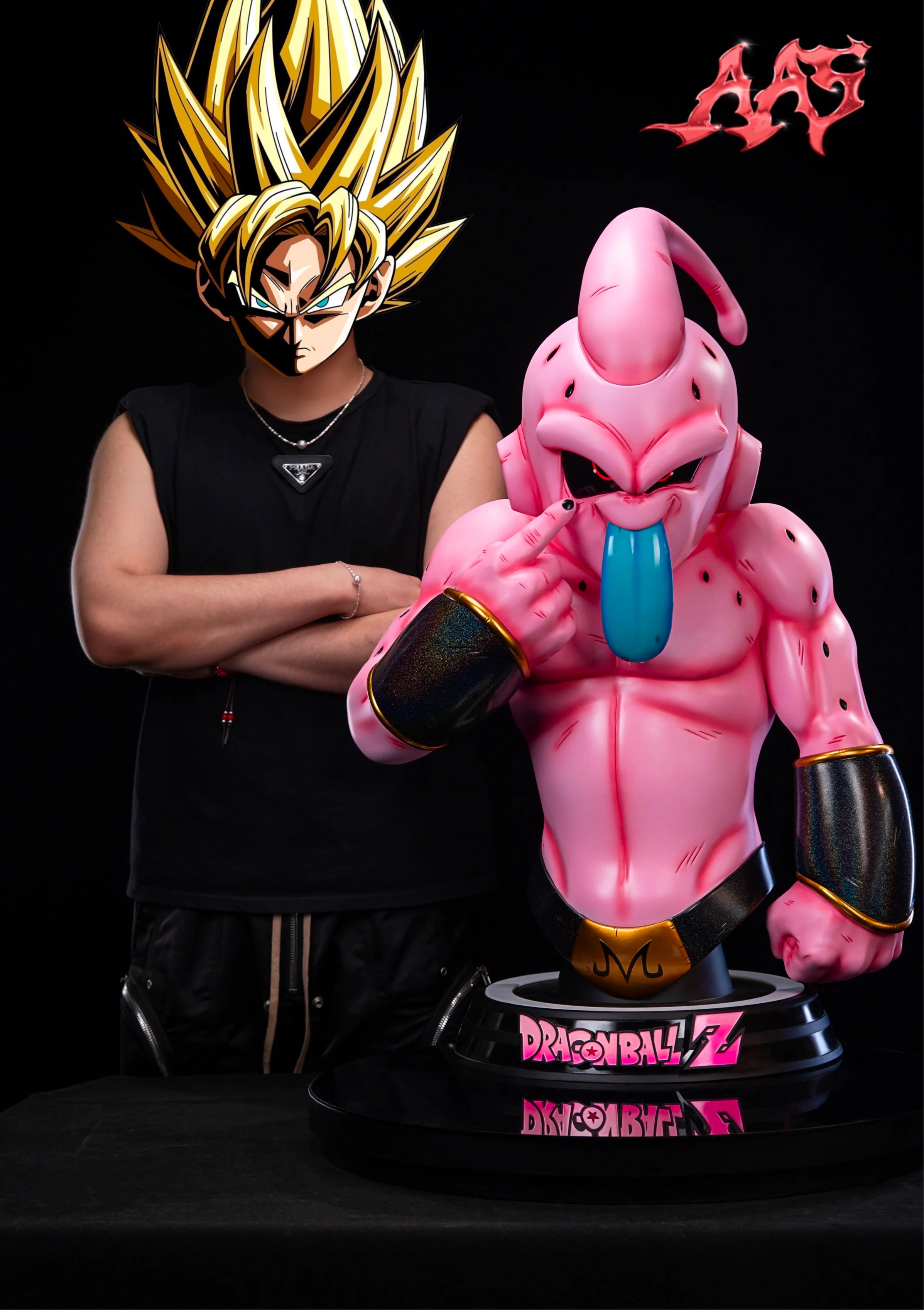 Dragon Ball ArmyAnt Studio Kid Buu Life Size Bust Resin Statue - Image 10