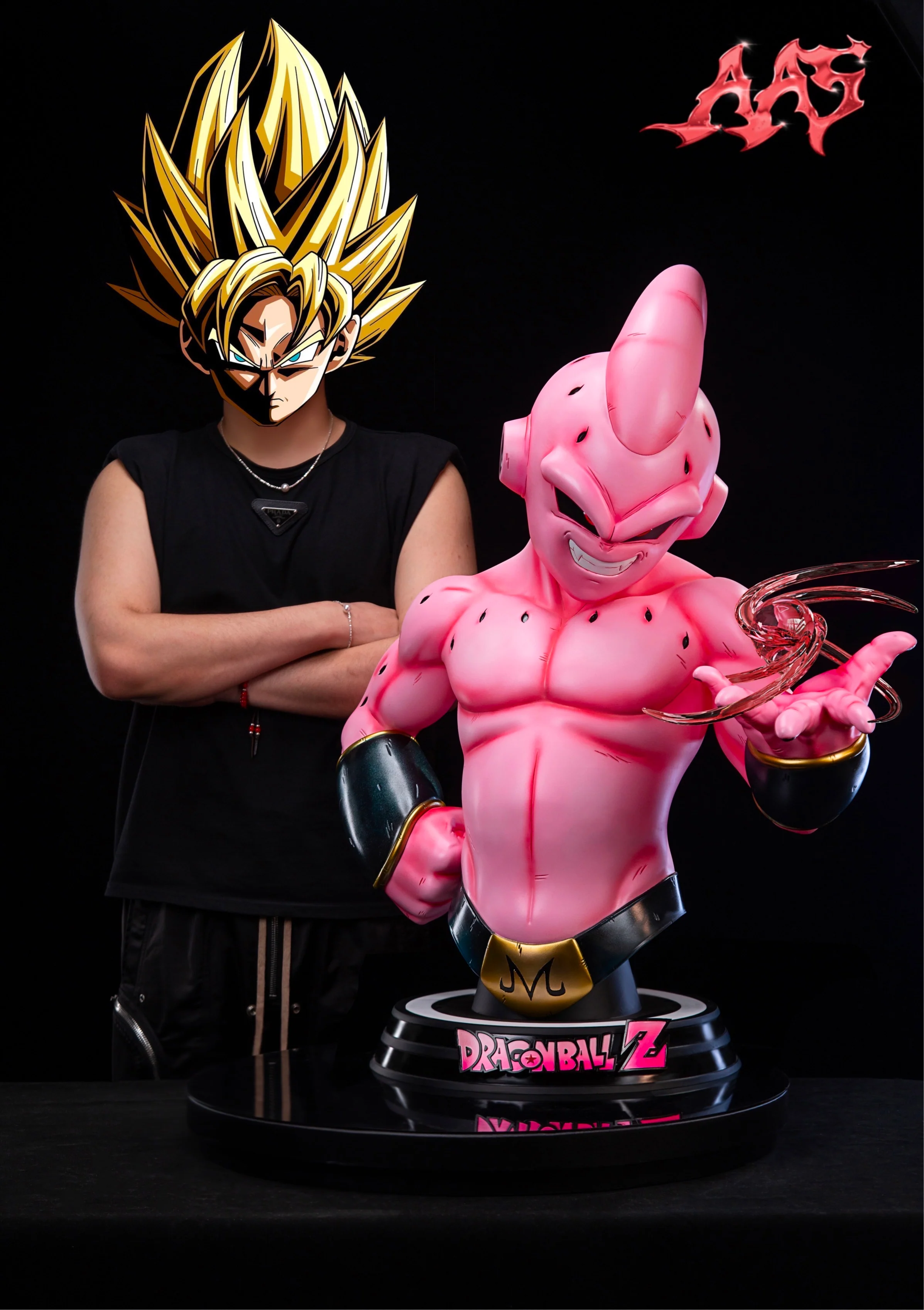 Dragon Ball ArmyAnt Studio Kid Buu Life Size Bust Resin Statue - Image 11