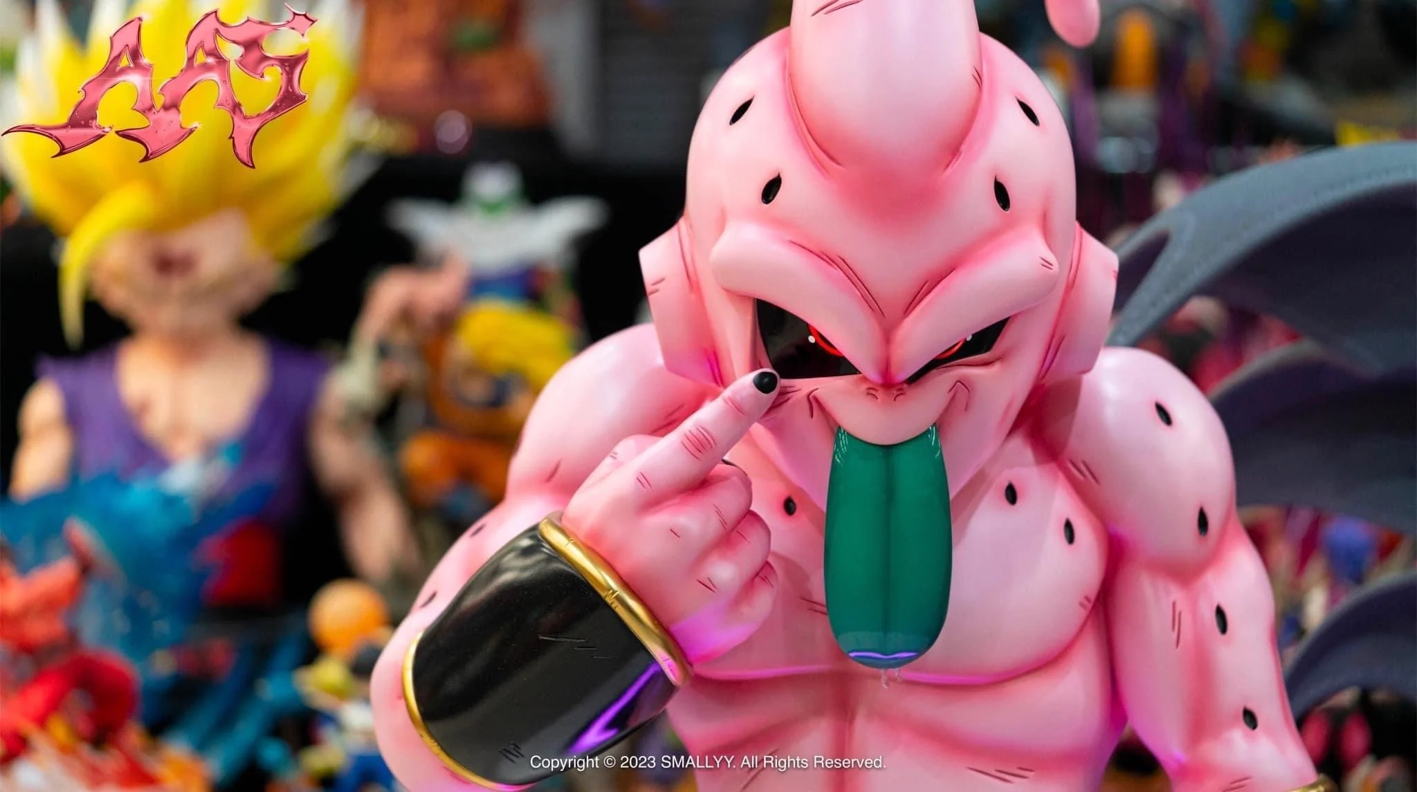 Dragon Ball ArmyAnt Studio Kid Buu Life Size Bust Resin Statue - Image 3