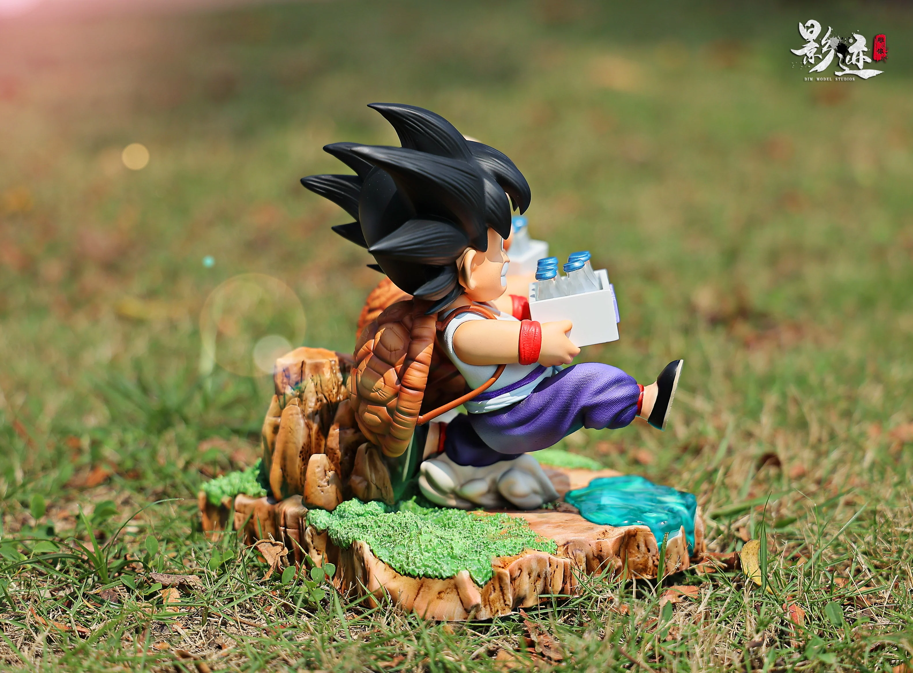Dragon Ball Dim Model Studio Goku and Krillin Roshi School Vol.1 Milk Resin Statue - Image 10