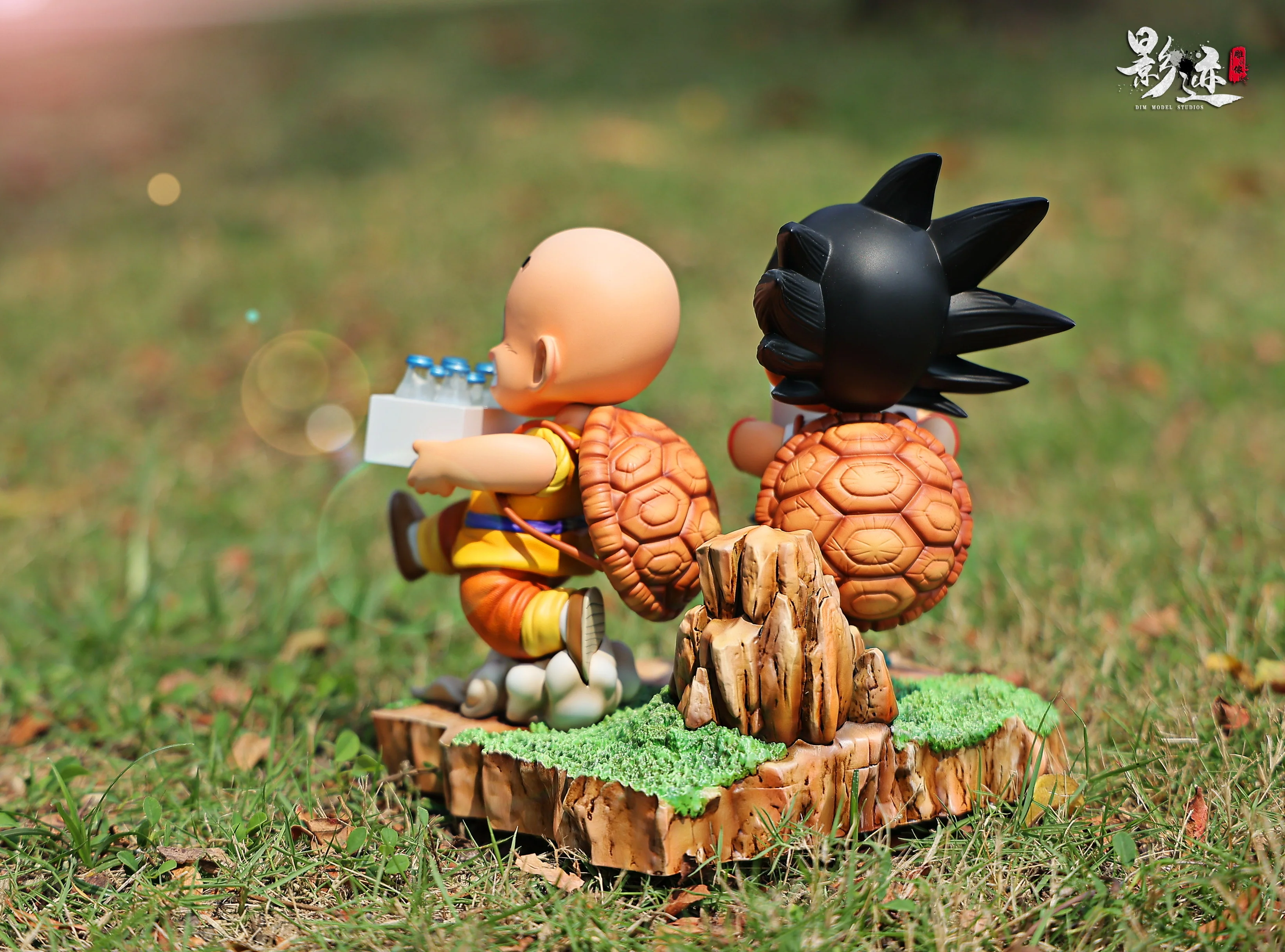 Dragon Ball Dim Model Studio Goku and Krillin Roshi School Vol.1 Milk Resin Statue - Image 16