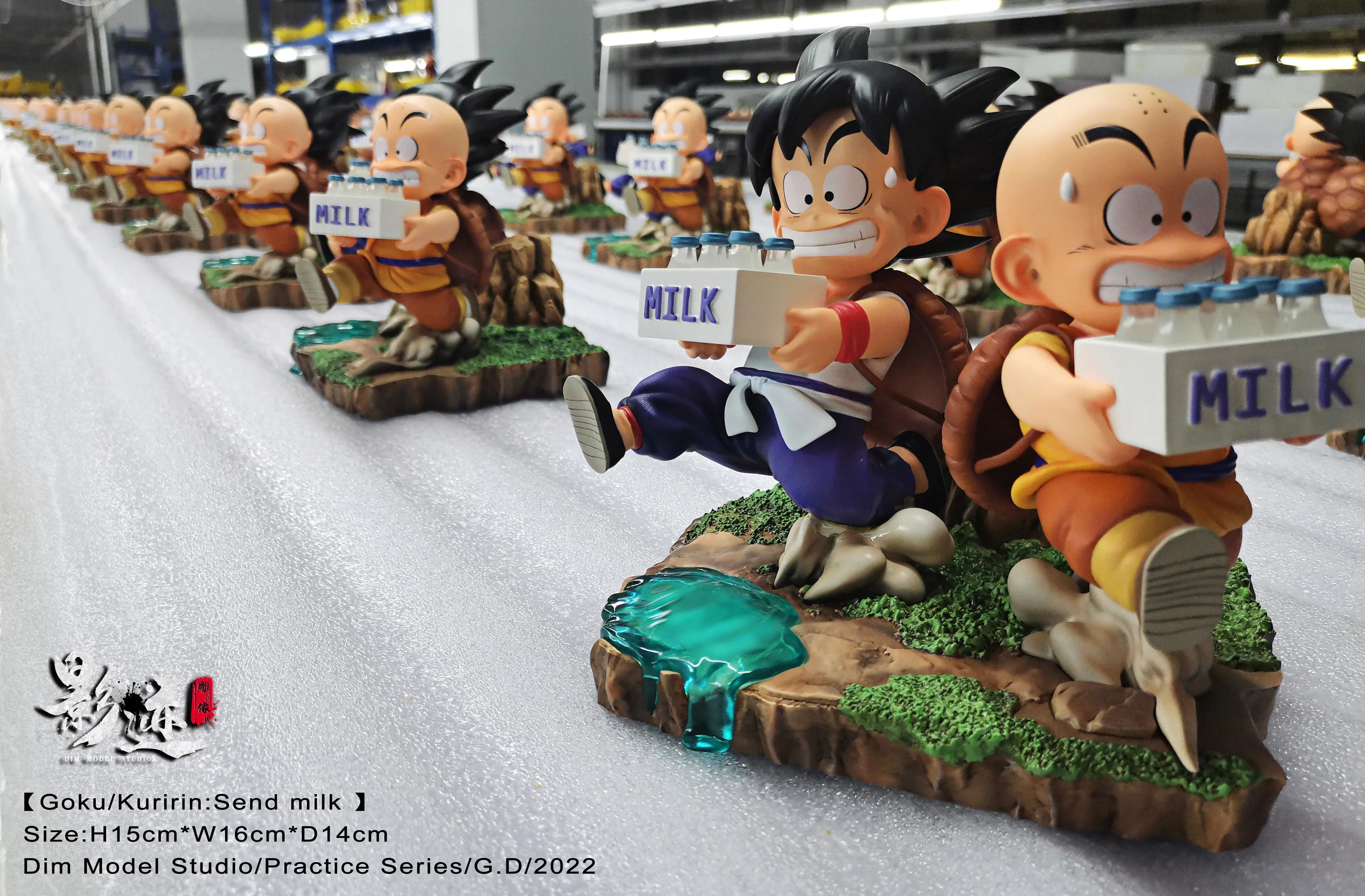 Dragon Ball Dim Model Studio Goku and Krillin Roshi School Vol.1 Milk Resin Statue - Image 18