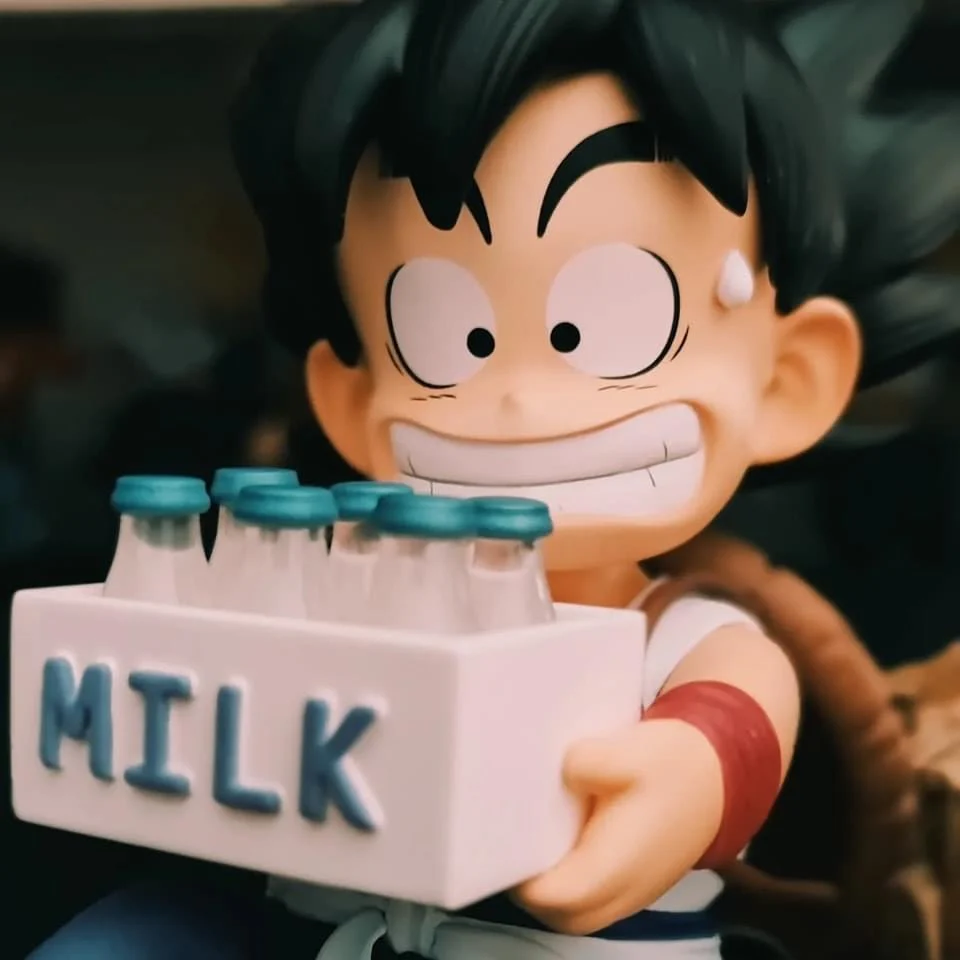 Dragon Ball Dim Model Studio Goku and Krillin Roshi School Vol.1 Milk Resin Statue - Image 7