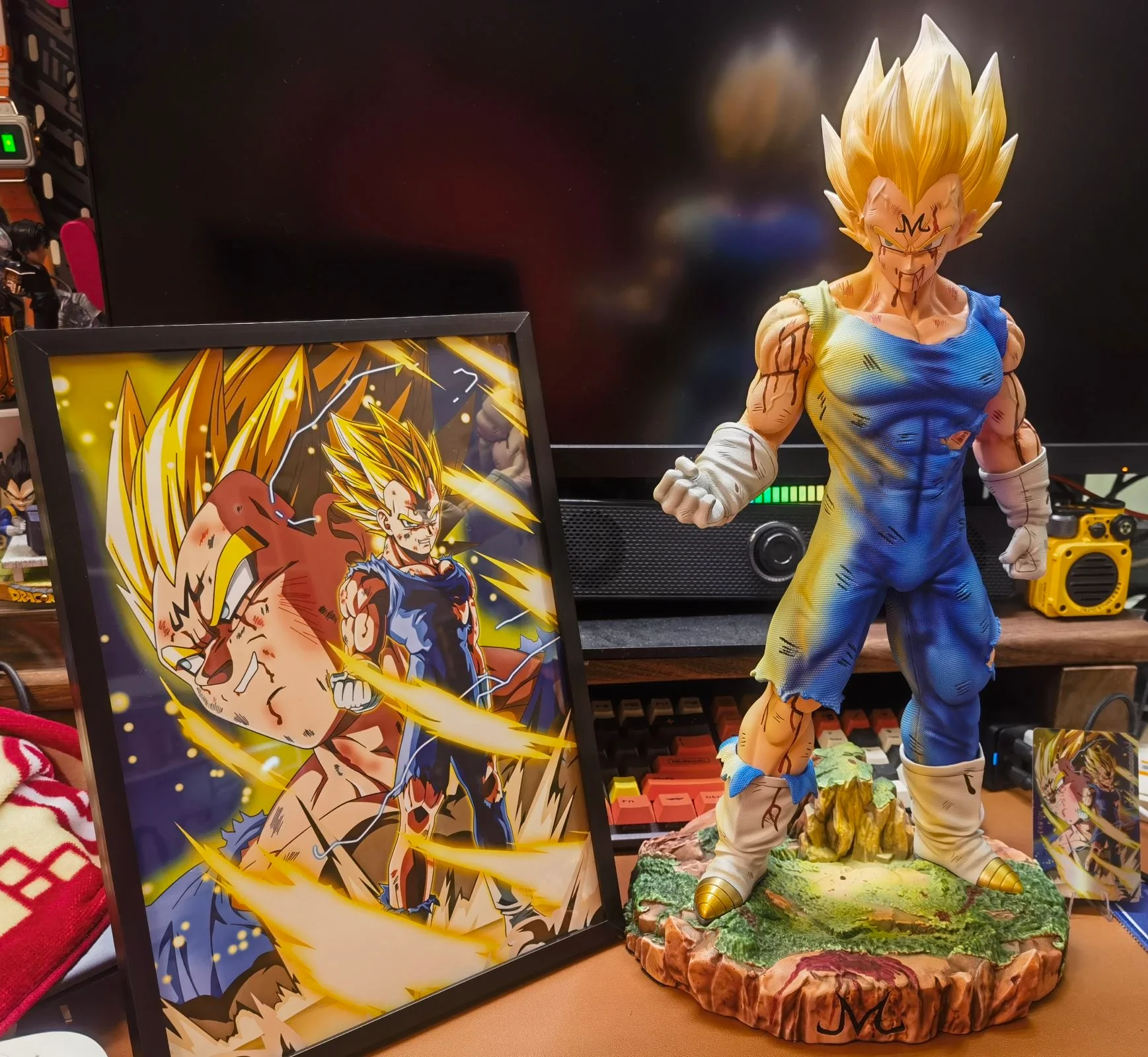 Dragon Ball Dim Model Studio Majin Vegeta Explosion Resin Statue - Image 19