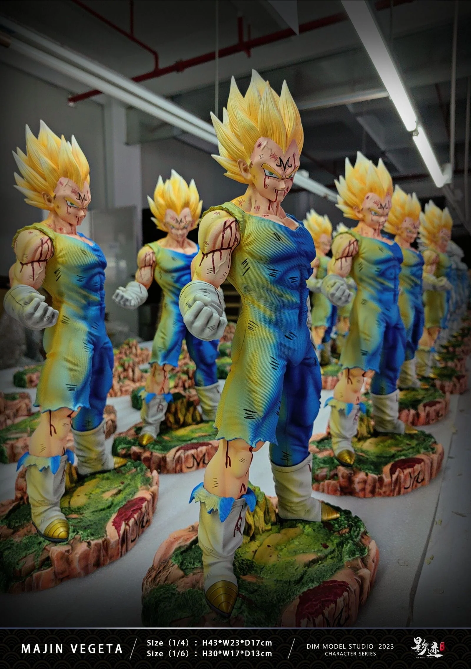 Dragon Ball Dim Model Studio Majin Vegeta Explosion Resin Statue - Image 24