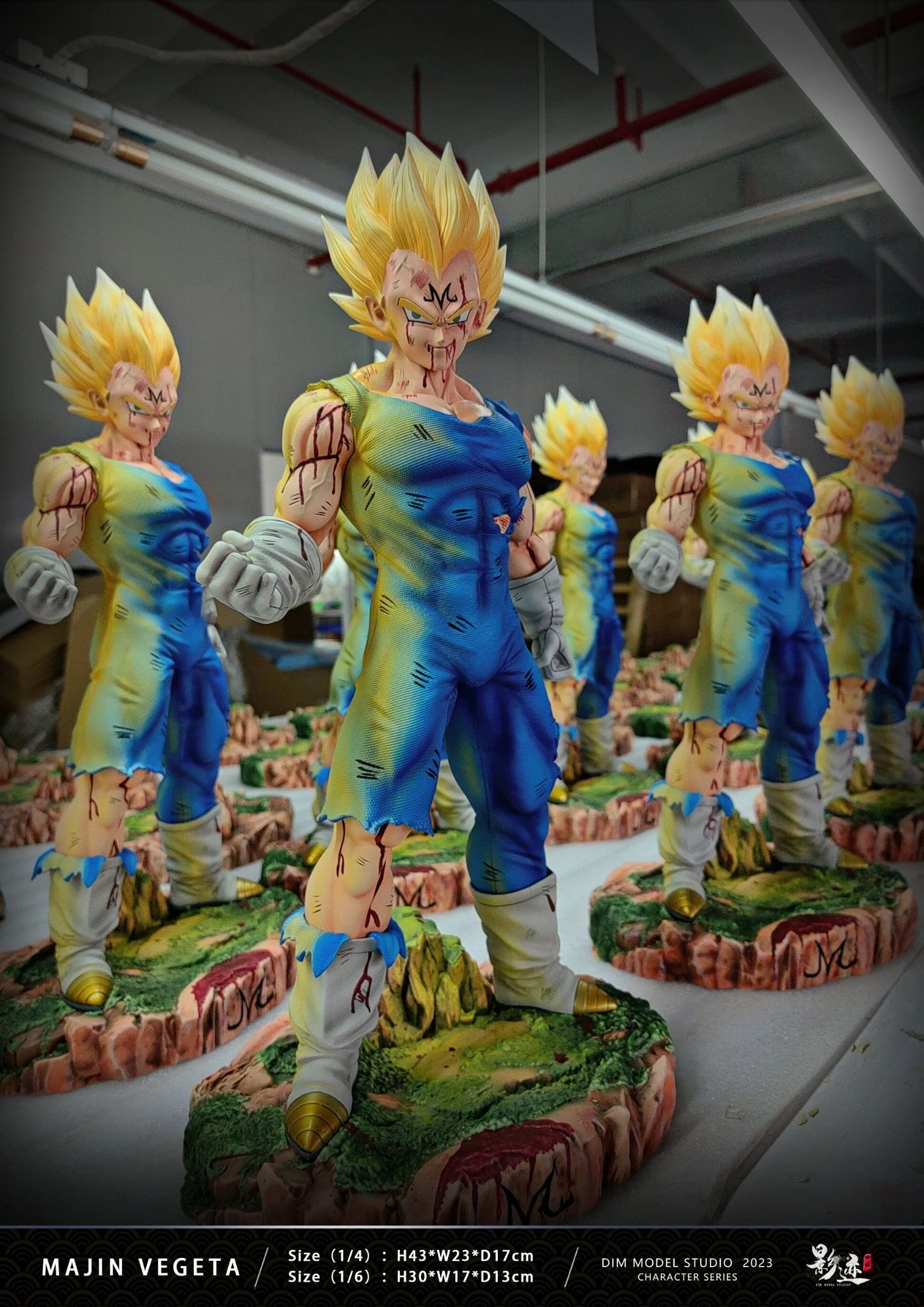 Dragon Ball Dim Model Studio Majin Vegeta Explosion Resin Statue - Image 25