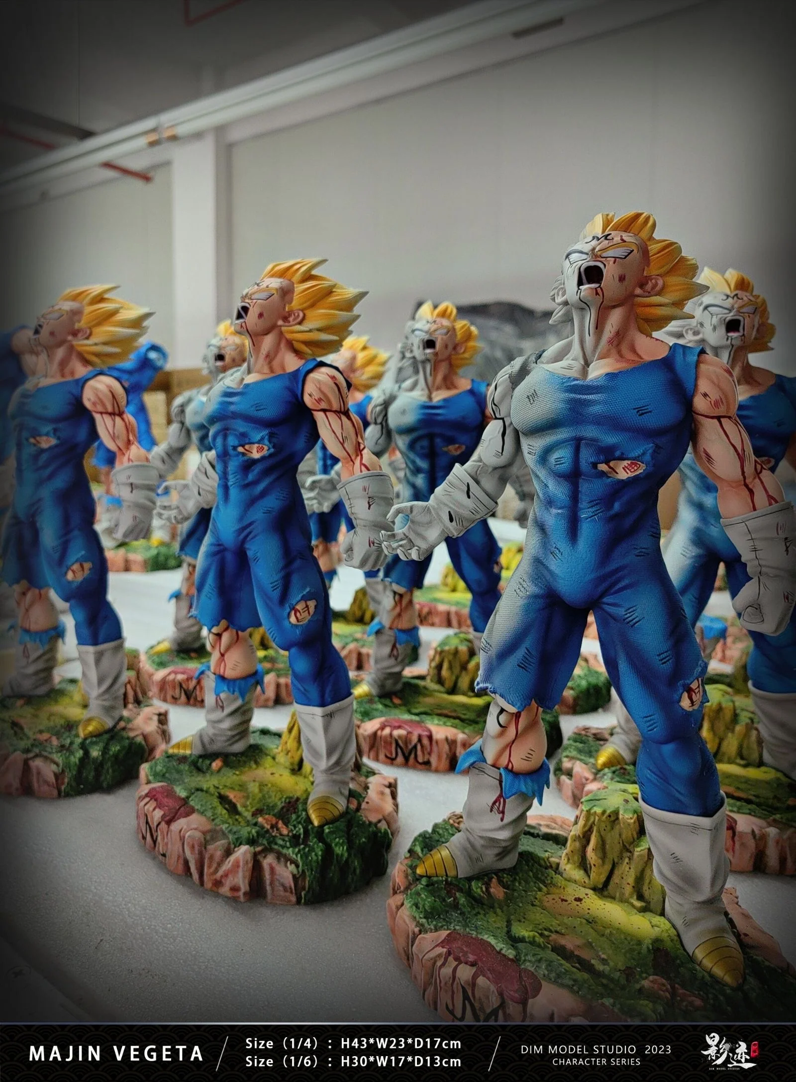 Dragon Ball Dim Model Studio Majin Vegeta Explosion Resin Statue - Image 27