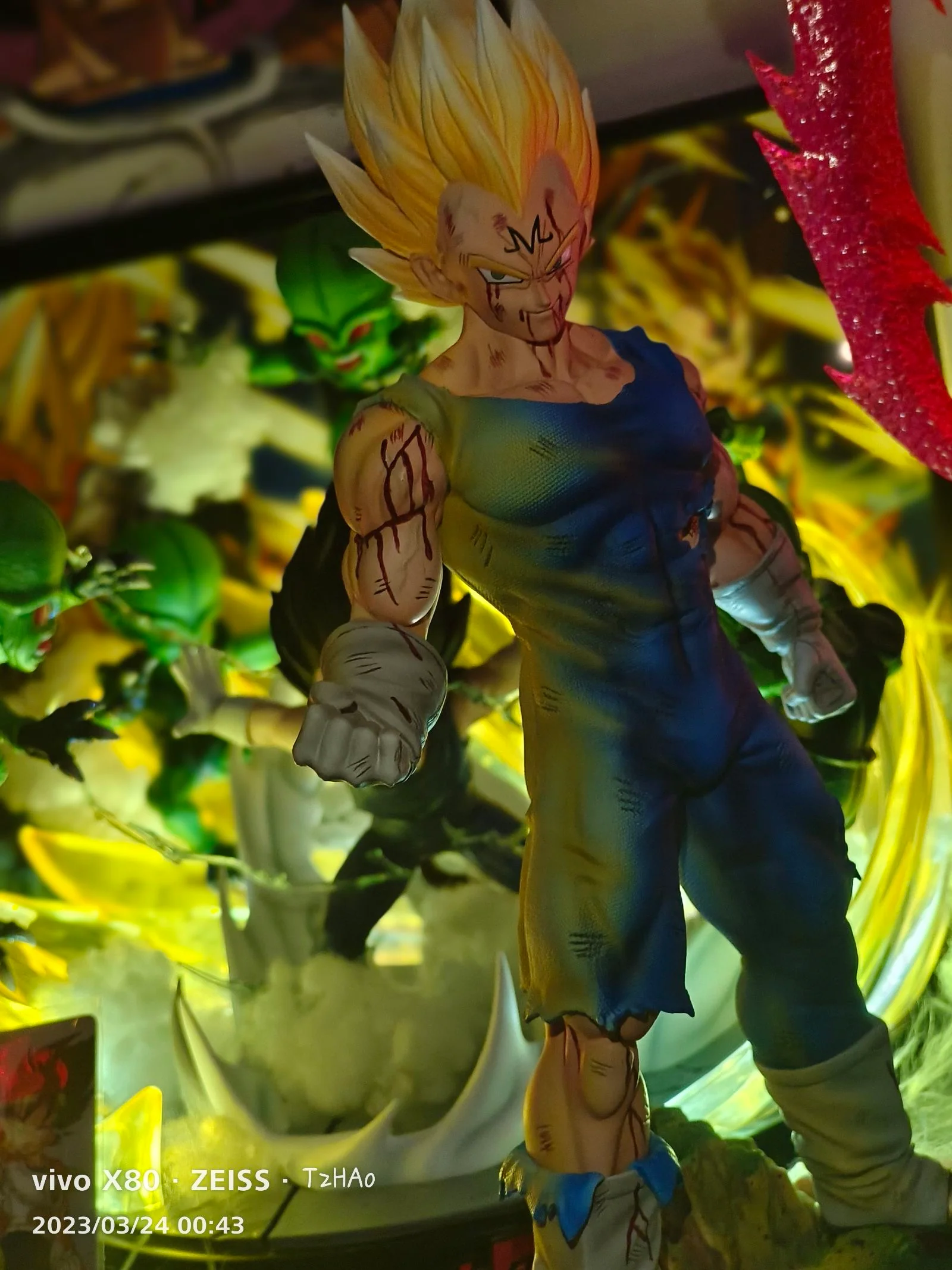 Dragon Ball Dim Model Studio Majin Vegeta Explosion Resin Statue - Image 3