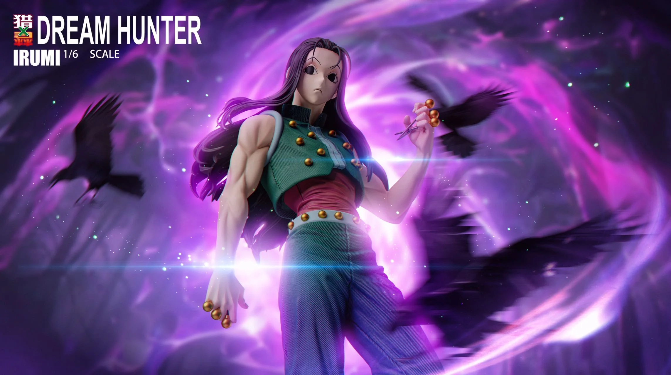 Hunter x Hunter Dream Hunter Studio Illumi Zoldyck Resin Statue - Image 3