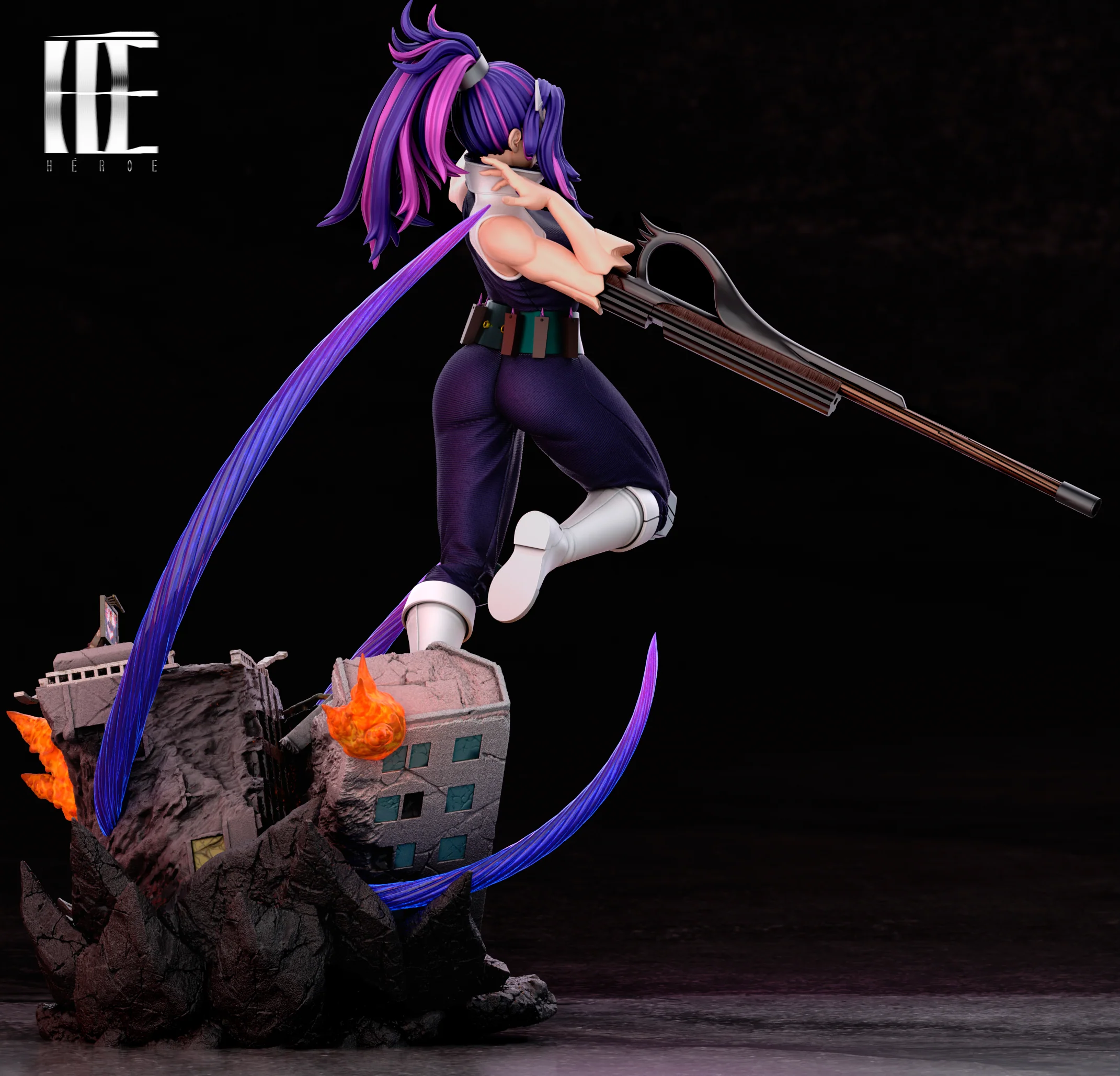 My Hero Academia Heroe Collectibles Lady Nagant Resin Statue - Image 7