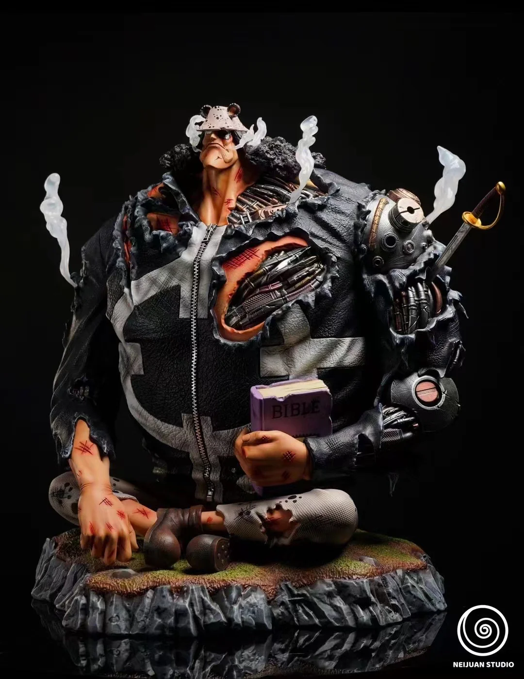 One Piece NEIJUAN Studio Battle Damaged Bartholomew Kuma Resin Statue - Image 3