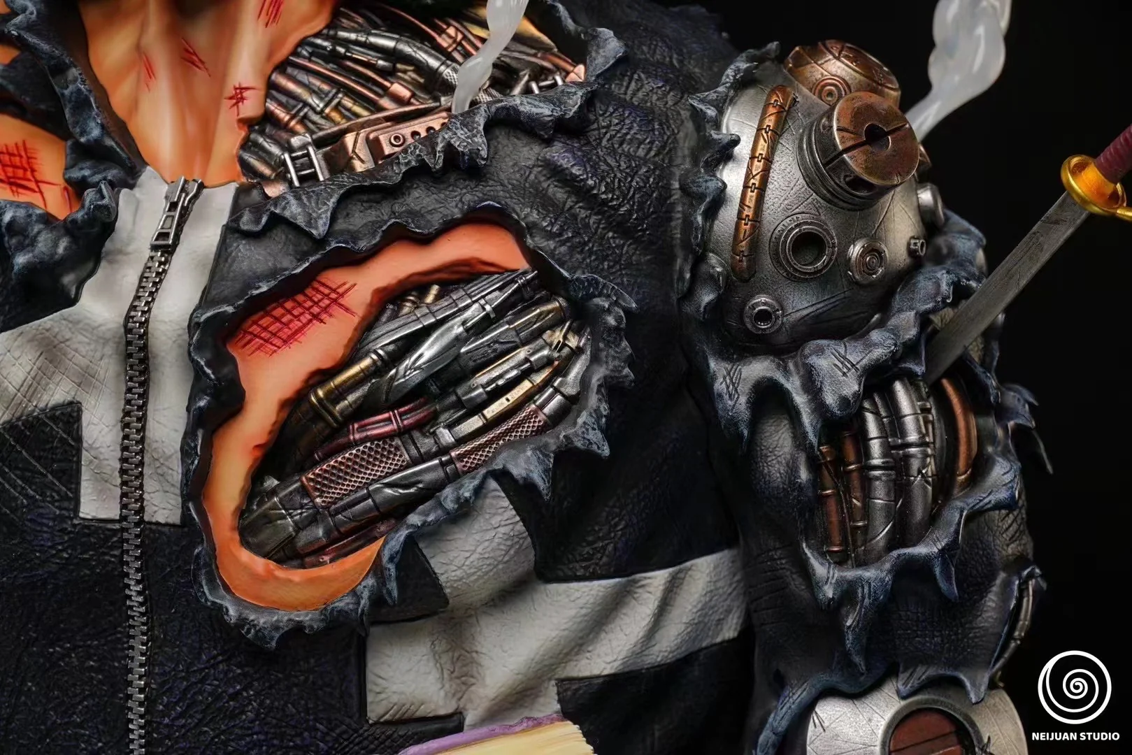 One Piece NEIJUAN Studio Battle Damaged Bartholomew Kuma Resin Statue - Image 5