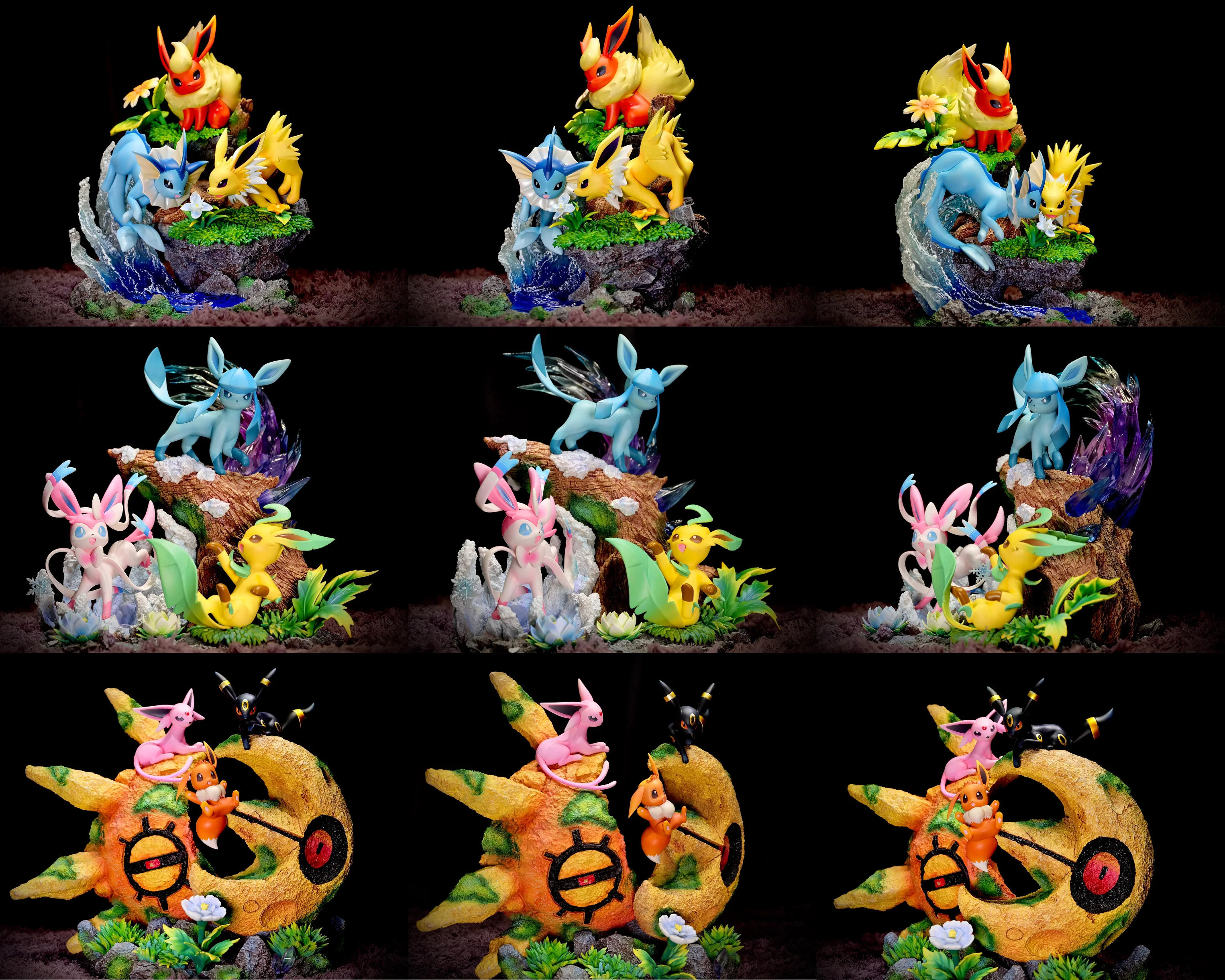 Pokémon DM Studio Eevee Evo Part 1-2-3 Resin Statue - Image 11