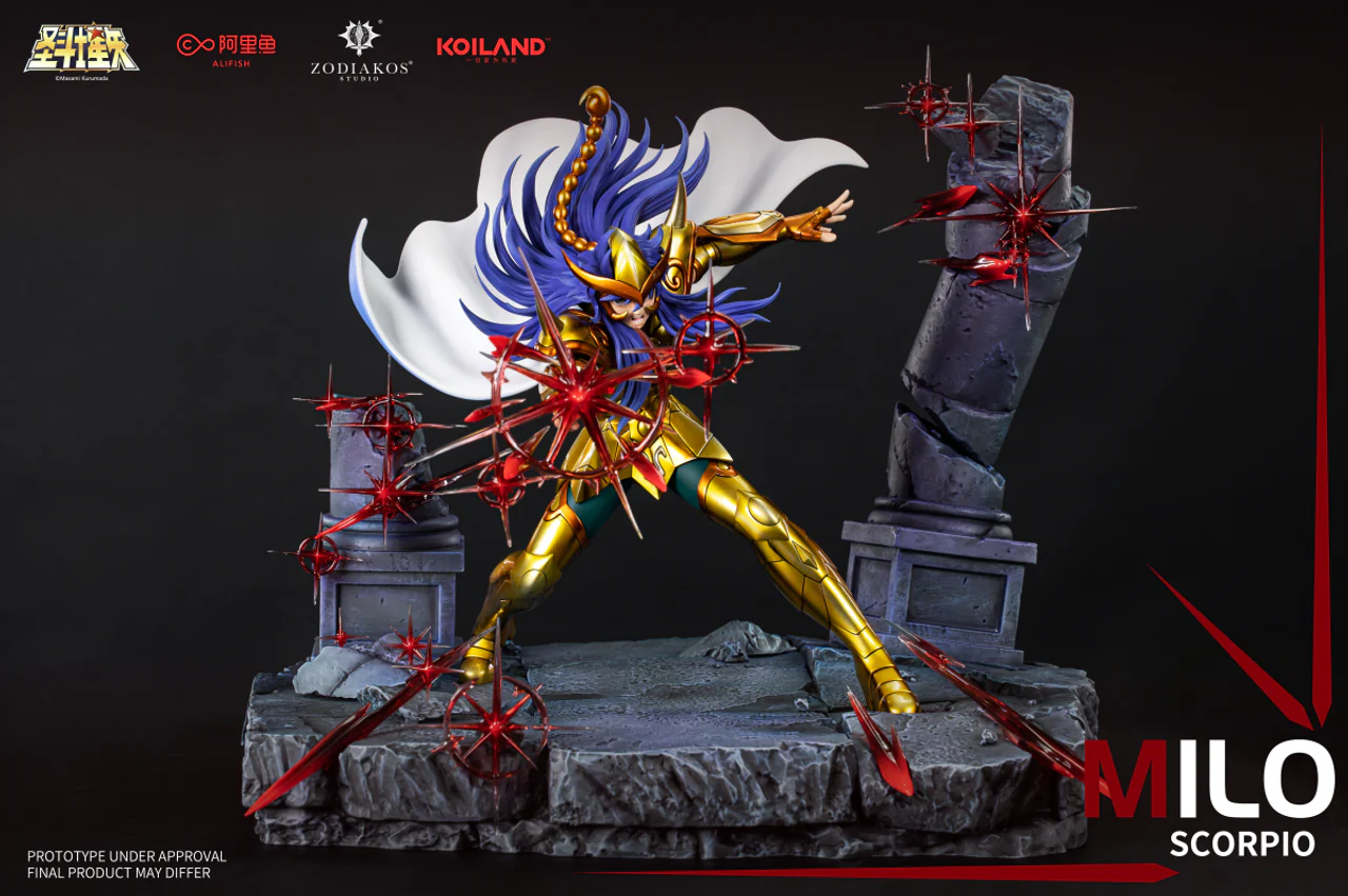 Saint Seiya Zodiakos Studio Milo Licensed Resin Statue - Image 10