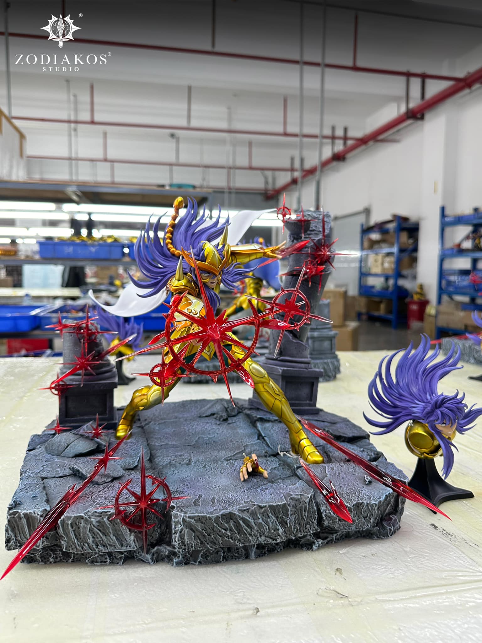 Saint Seiya Zodiakos Studio Milo Licensed Resin Statue - Image 3