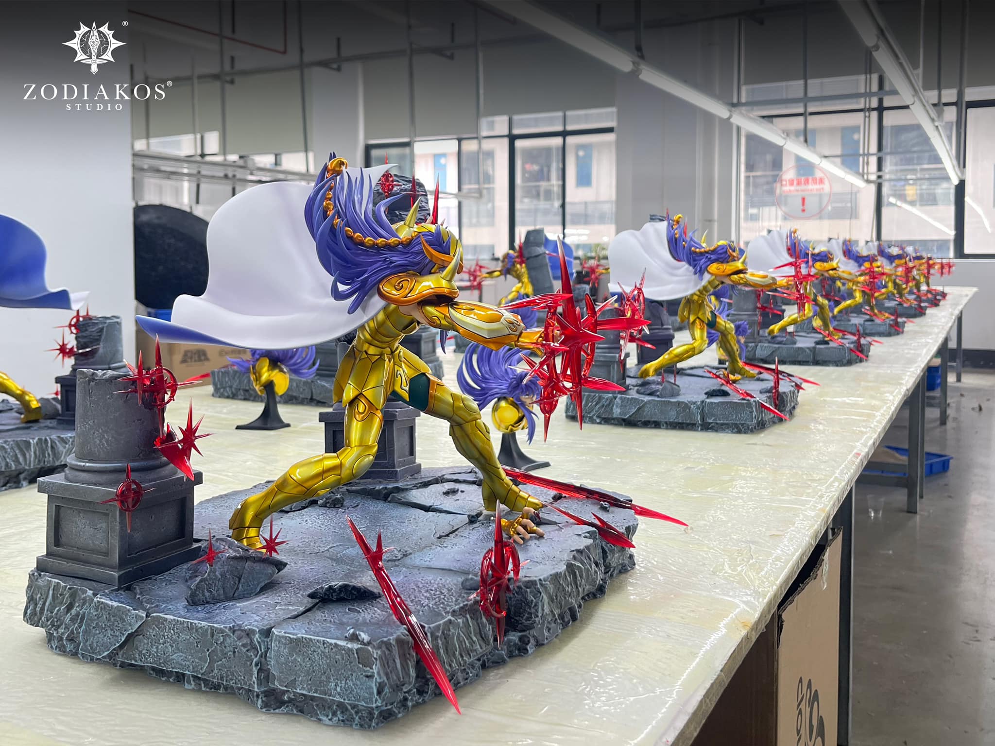 Saint Seiya Zodiakos Studio Milo Licensed Resin Statue - Image 4