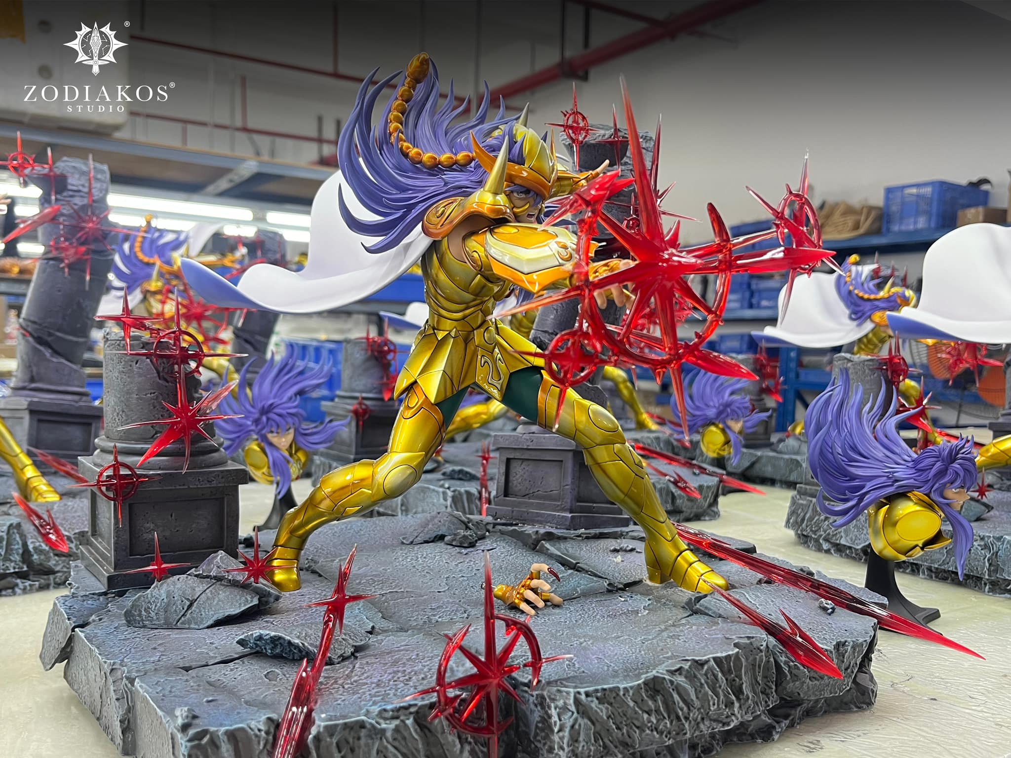 Saint Seiya Zodiakos Studio Milo Licensed Resin Statue - Image 5