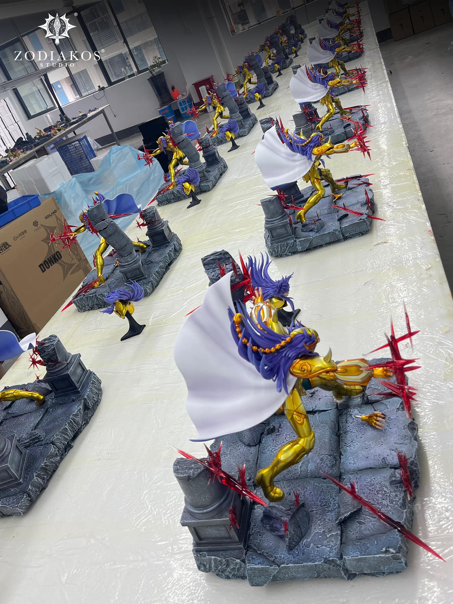 Saint Seiya Zodiakos Studio Milo Licensed Resin Statue - Image 6