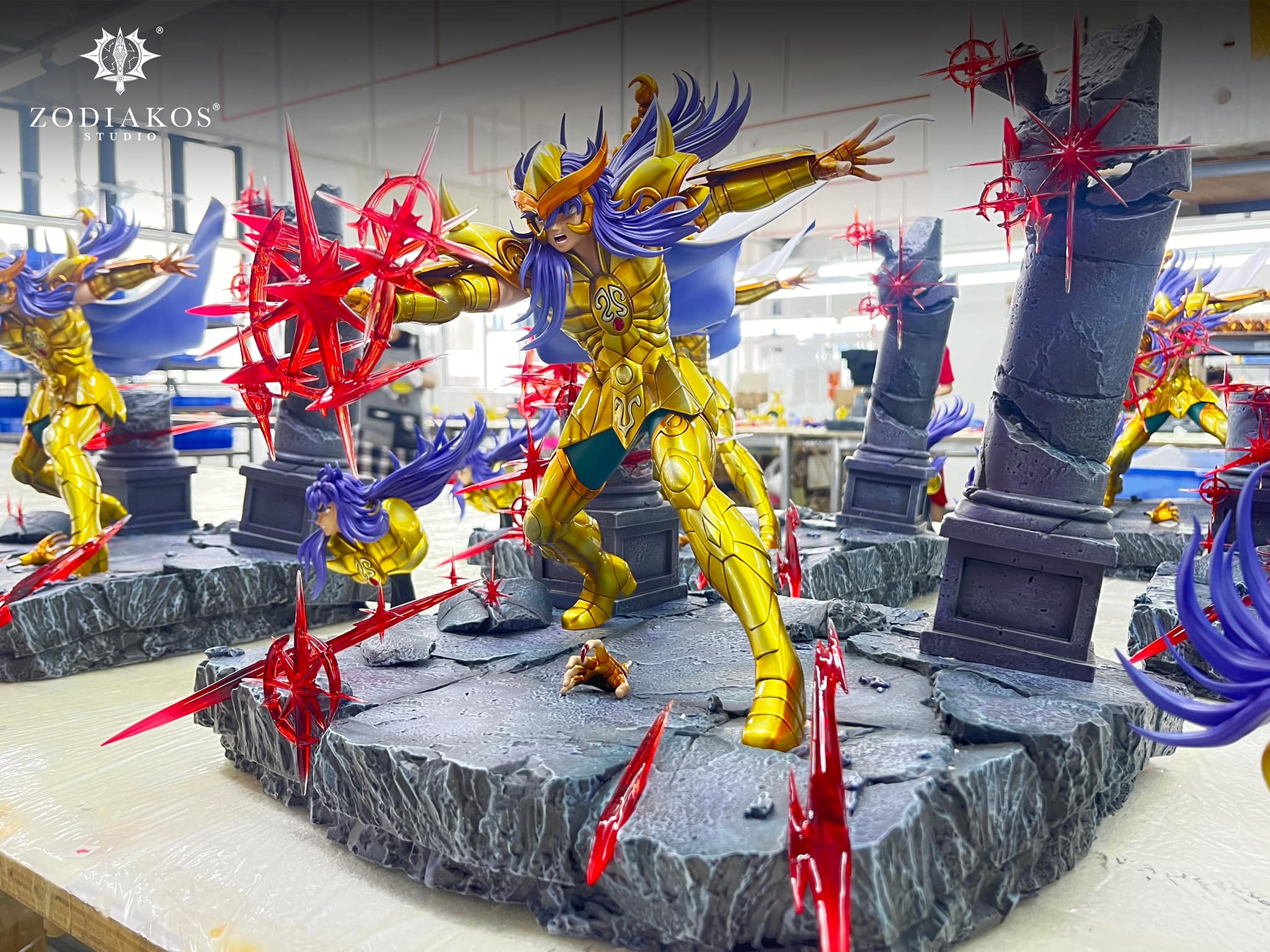Saint Seiya Zodiakos Studio Milo Licensed Resin Statue - Image 7