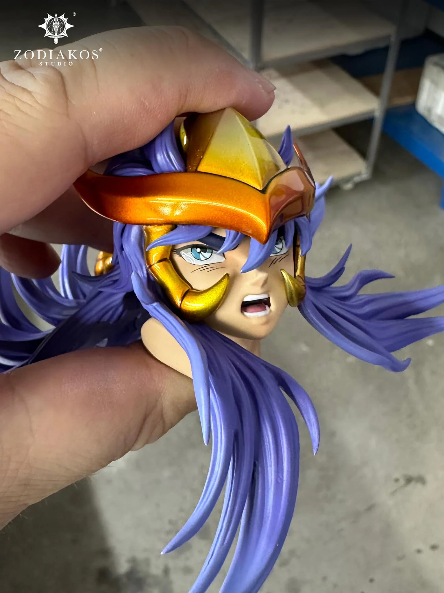Saint Seiya Zodiakos Studio Milo Licensed Resin Statue - Image 8