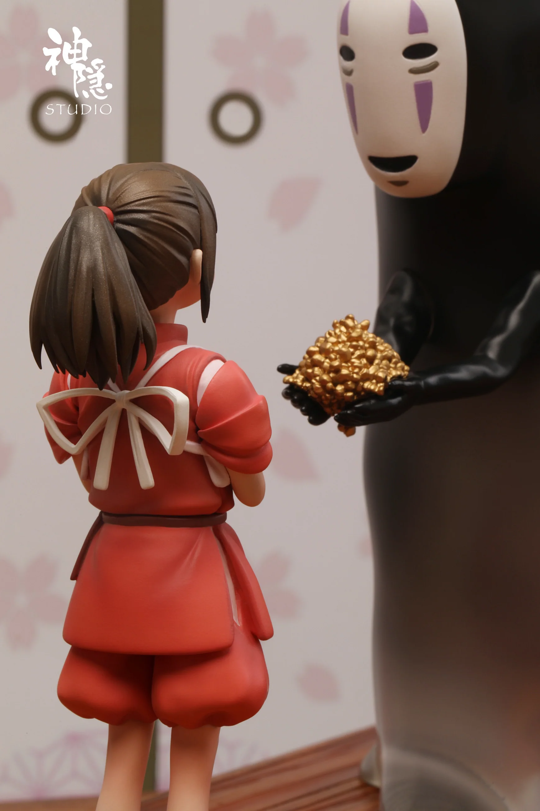 Spirited Away ShenYin Studio Chihiro & No Face Resin Statue - Image 17