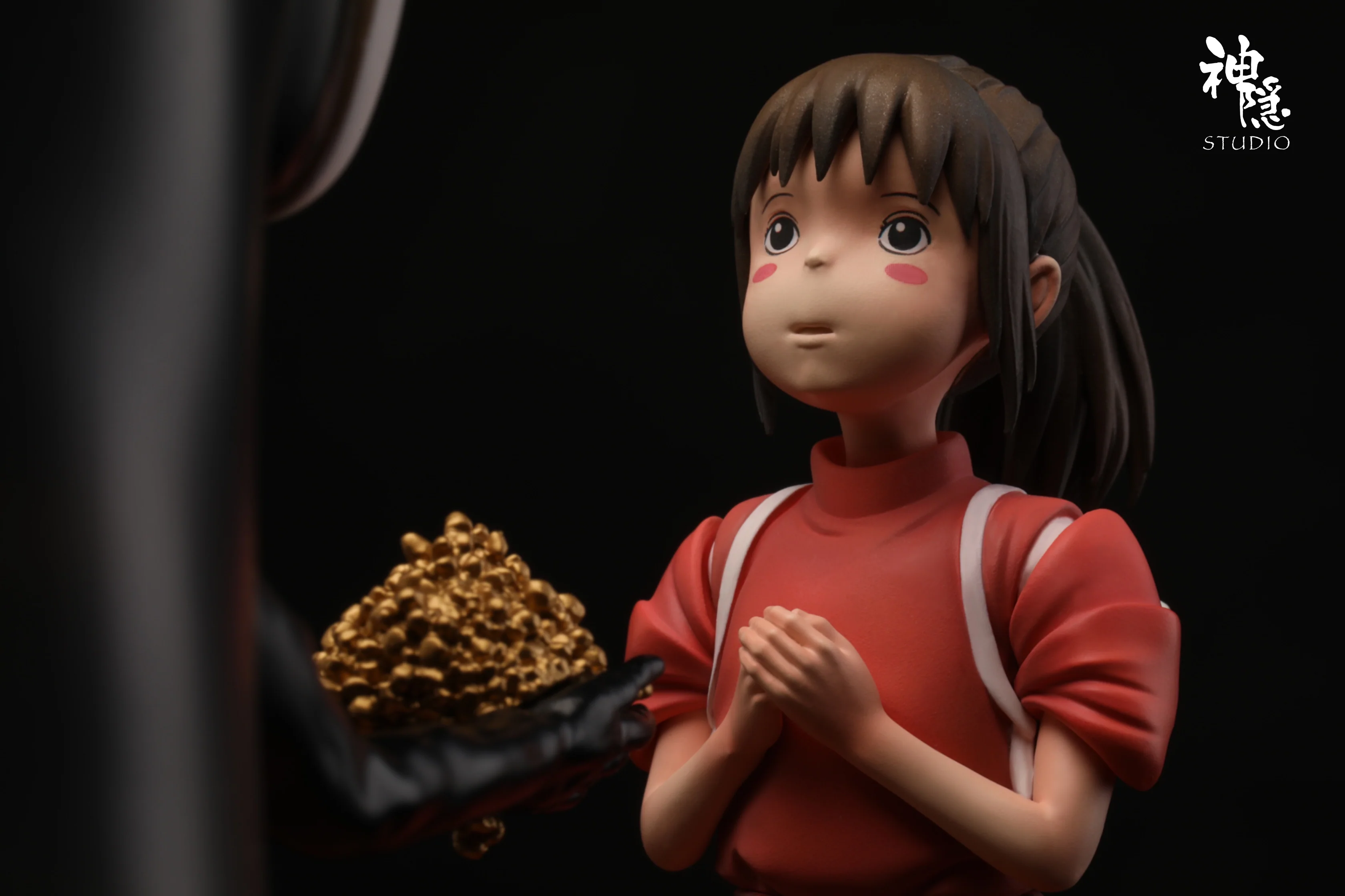 Spirited Away ShenYin Studio Chihiro & No Face Resin Statue - Image 8