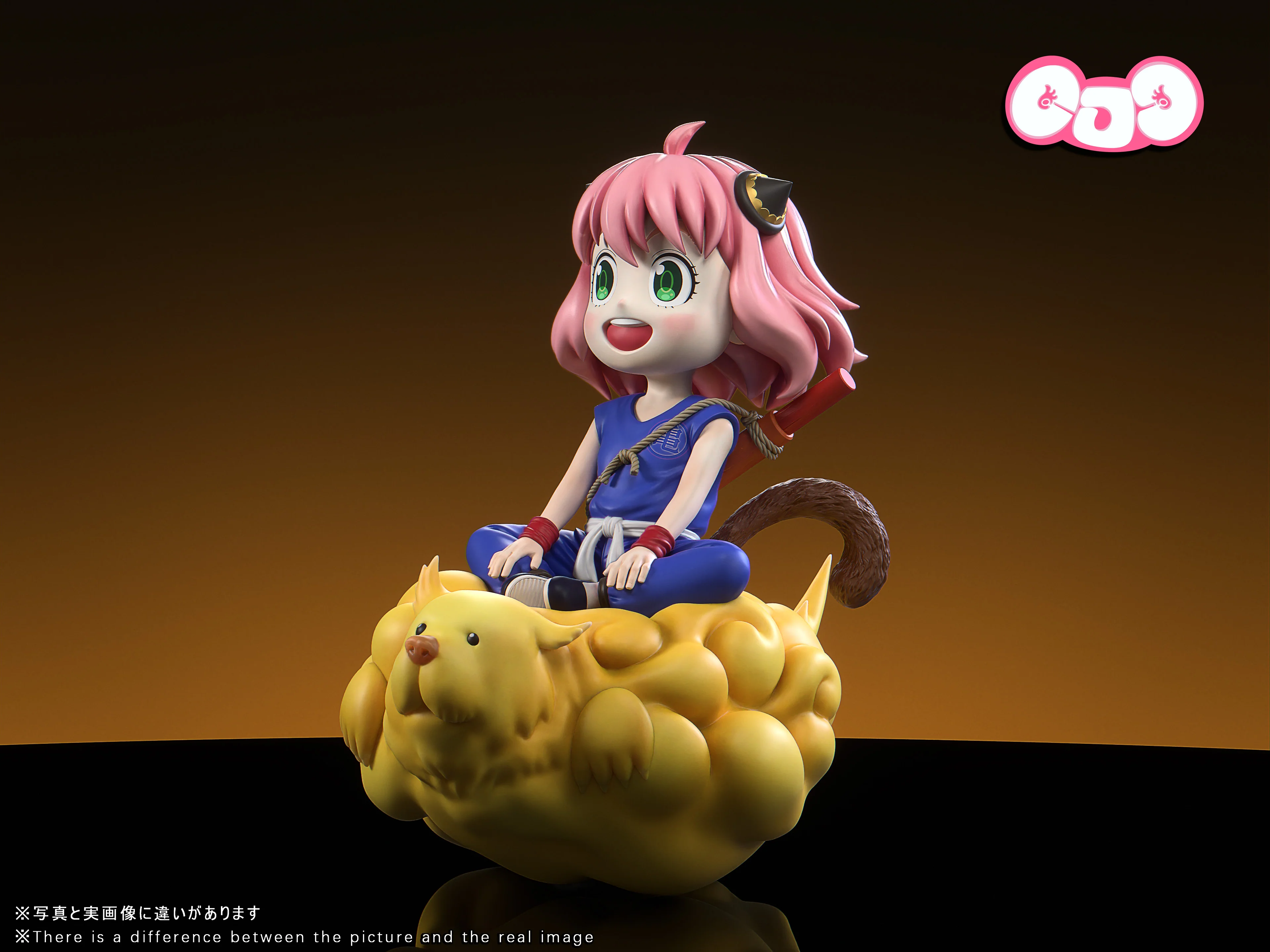 Spy x Family GJJ Studio Anya Forger COS Dragon Ball Son Goku Resin Statue - Image 4