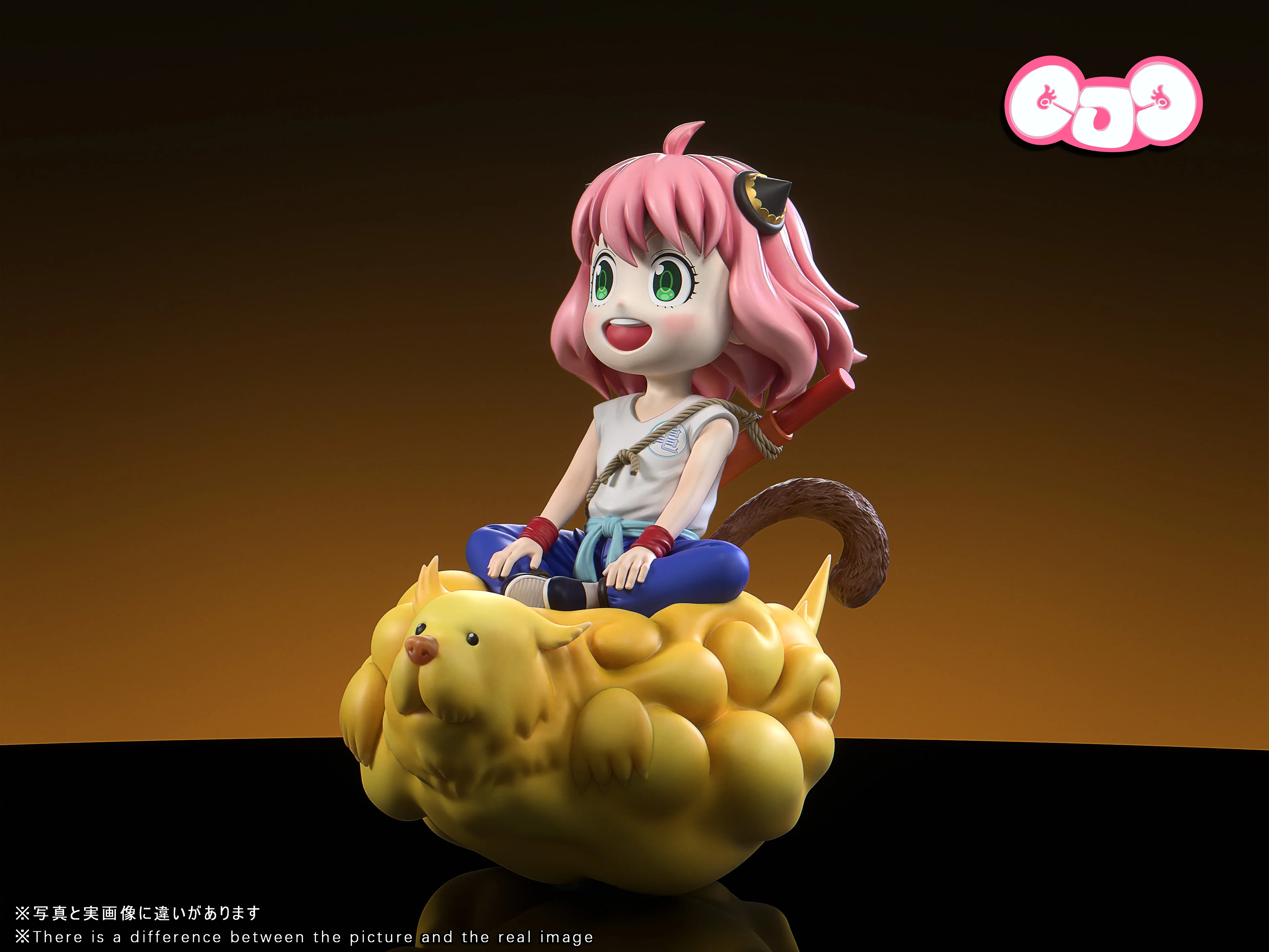 Spy x Family GJJ Studio Anya Forger COS Dragon Ball Son Goku Resin Statue - Image 5